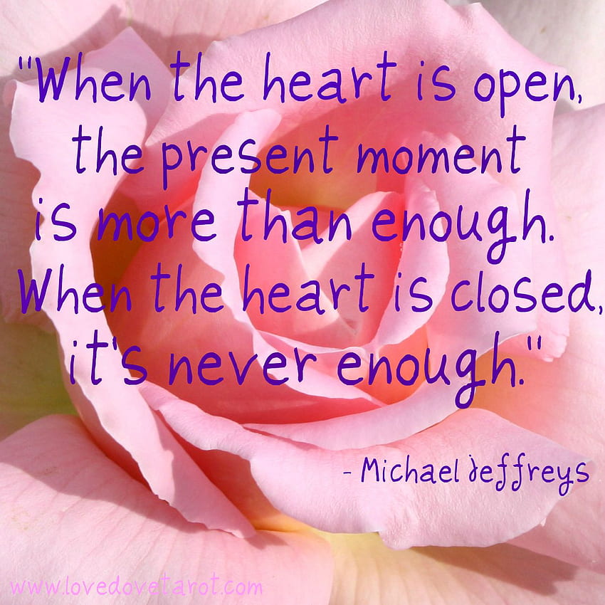 when The Heart Is Open The Present Moment Is More - Miss You So Much - HD phone wallpaper
