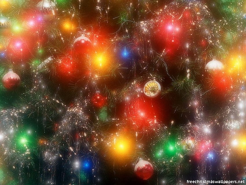 Lumières de Noël, vacances, coloré, lumières, Noël Fond d'écran HD