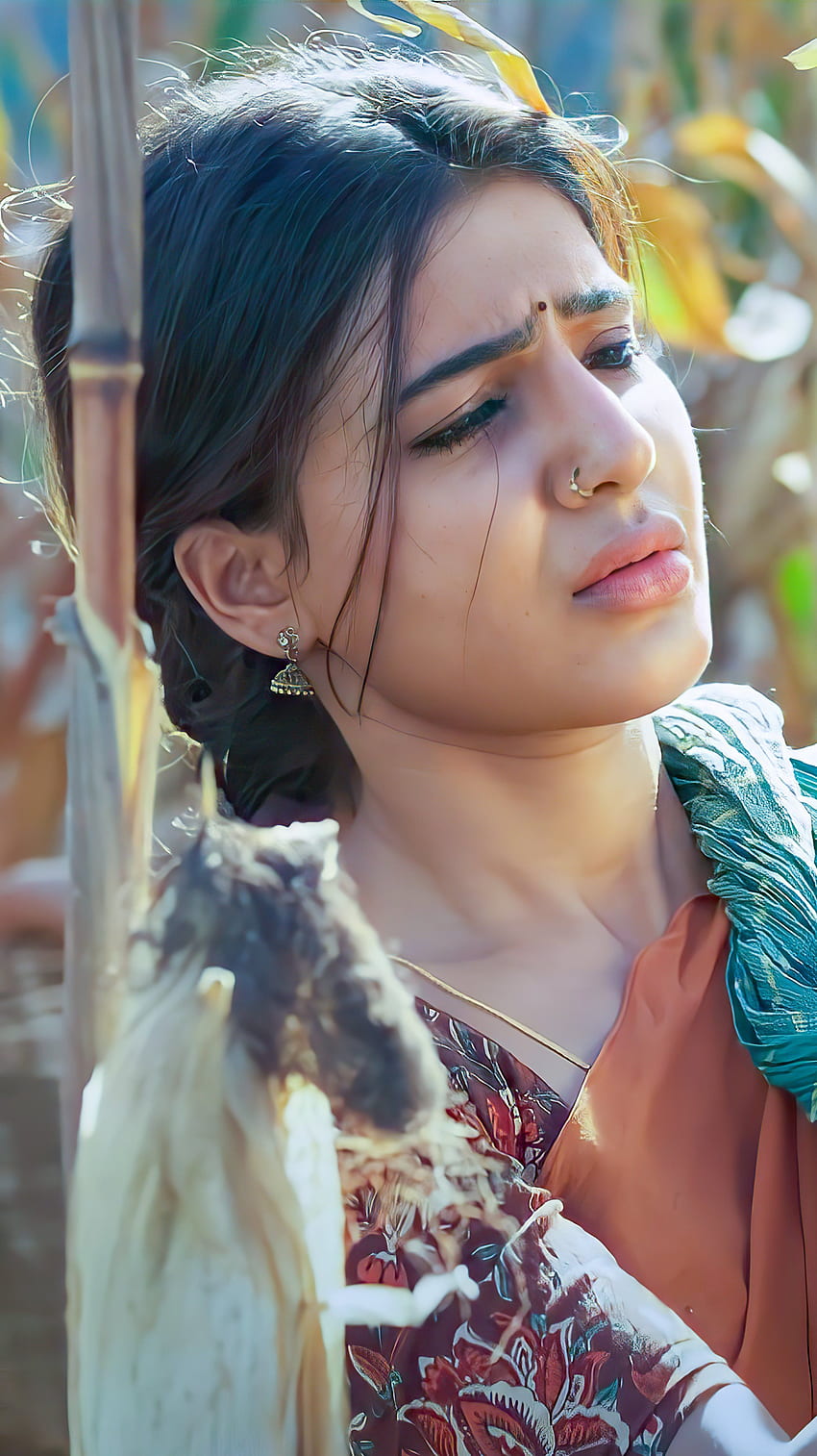 Samantha Akkineni, Rangastalam, Telugu-Schauspielerin, schön HD-Handy-Hintergrundbild