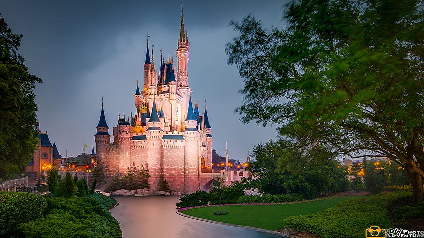 Castelo da Cinderela, Walt Disney World, Marco, Castelo, Parque de Diversões, Pináculo papel de parede HD