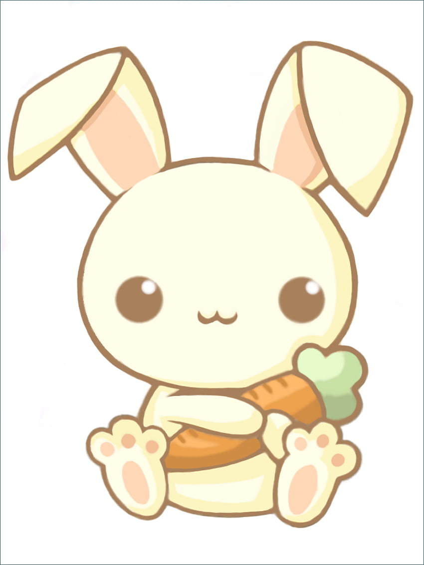 : Cute Kawaii - DRAWING ART GALLERY, Kawaii Bunny HD phone wallpaper