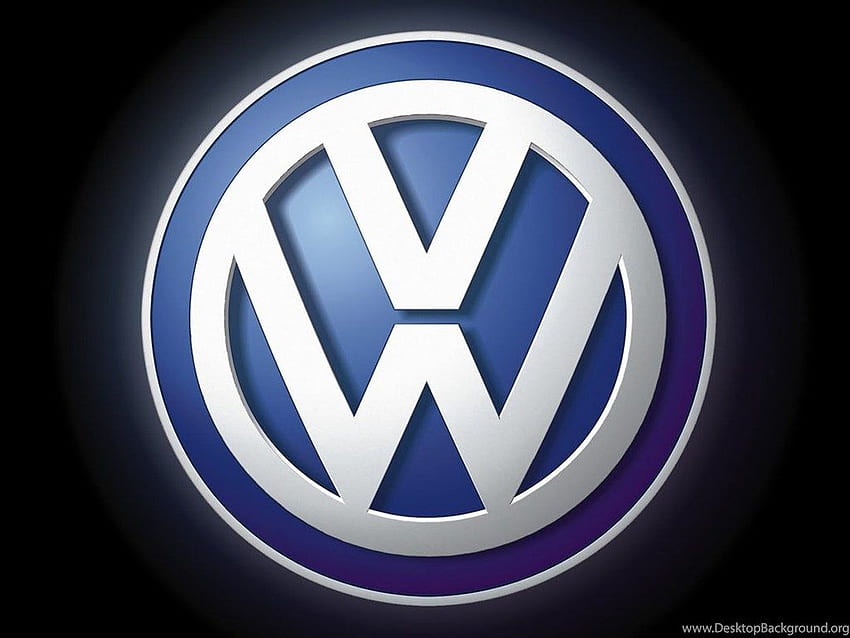 del logotipo de Vw, logotipo de Volkswagen fondo de pantalla