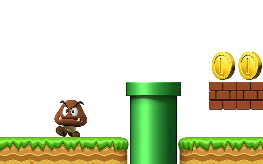 New Super Mario Bros Wii Goomba 1920×1200, New Super Mario Bros. Wii HD wallpaper