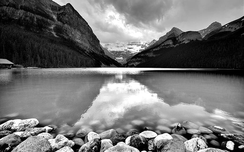 Lake In Mountains Black White 1280×800. Welcome To My Blog, Mountain Black and White HD wallpaper