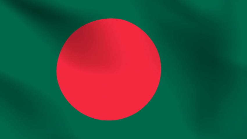 Flaga narodowa Bangladeszu, animacja tła ruchu w tle, fajna flaga Bangladeszu Tapeta HD