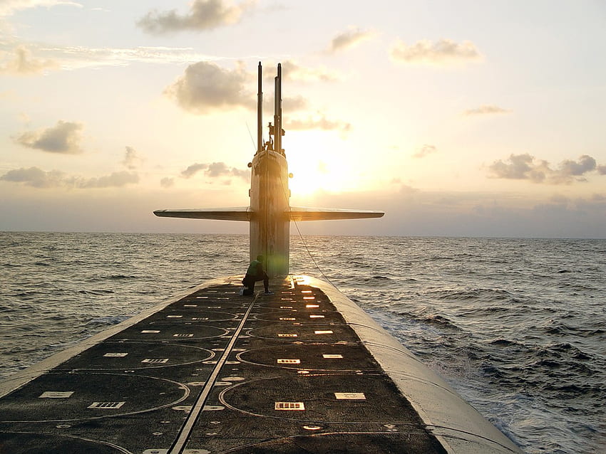 USS ワイオミング (SSBN 742)、原子力潜水艦 高画質の壁紙