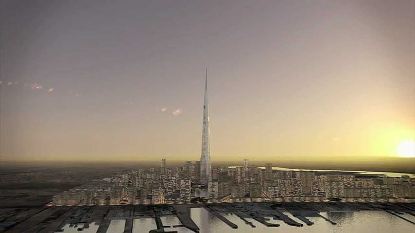 Kingdom Tower, Jeddah, Saudi Arabia - Worlds Tallest Tower HD wallpaper