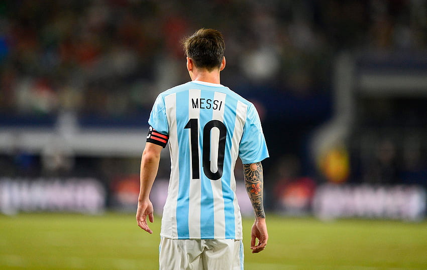 Lionel Messi, número 10, camiseta fondo de pantalla