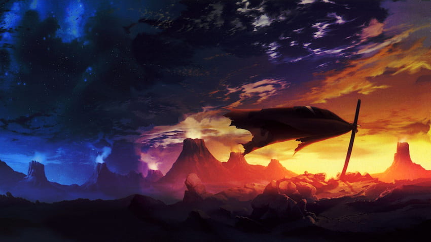 Anime, Landscape Anime HD wallpaper | Pxfuel