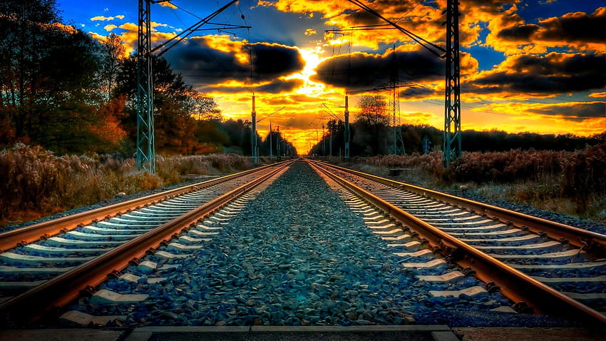 Eisenbahn, Gleis HD-Hintergrundbild