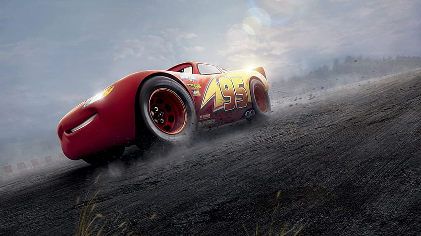 Film Cars 3, Red Lightning McQueen, 2017 Wallpaper HD