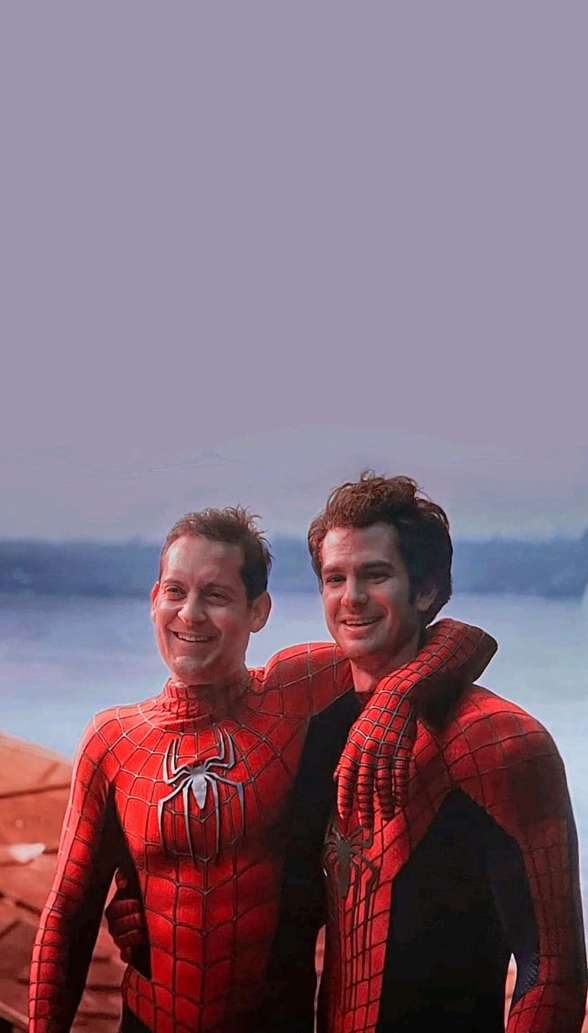 Tobey and Andrew, marvel, andrewgarfield, tobeymaguire, mcu, spidermannowayhome HD phone wallpaper