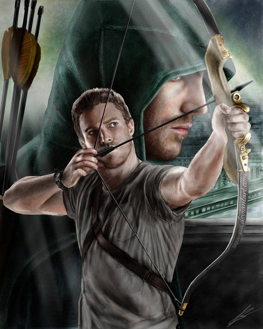 Stephen Amell Green Arrow [], Oliver Queen Tapeta na telefon HD