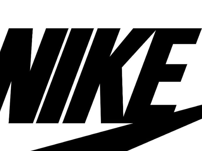 Nike, Black White, Logo Dual Monitor HD wallpaper