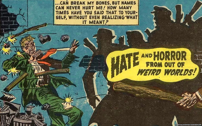 Comic Vintage: Омраза и ужас от СТРАННИ СВЕТОВЕ! (Винтидж комикс), ретро комикс на ужасите HD тапет