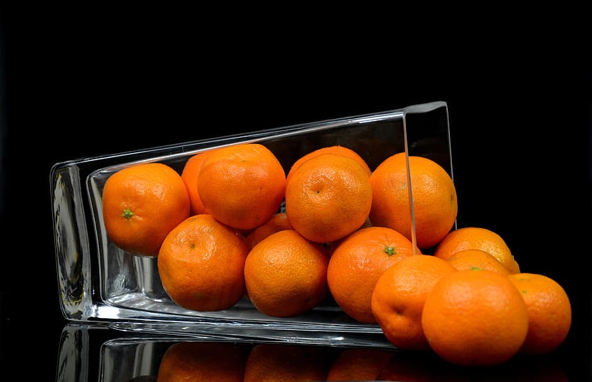Fruits, Food, Tangerines, Citrus, Vase HD wallpaper