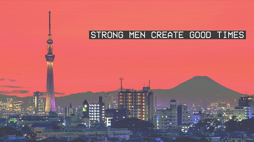 Starke Männer schaffen Gute-Zeiten-Zitat HD-Hintergrundbild