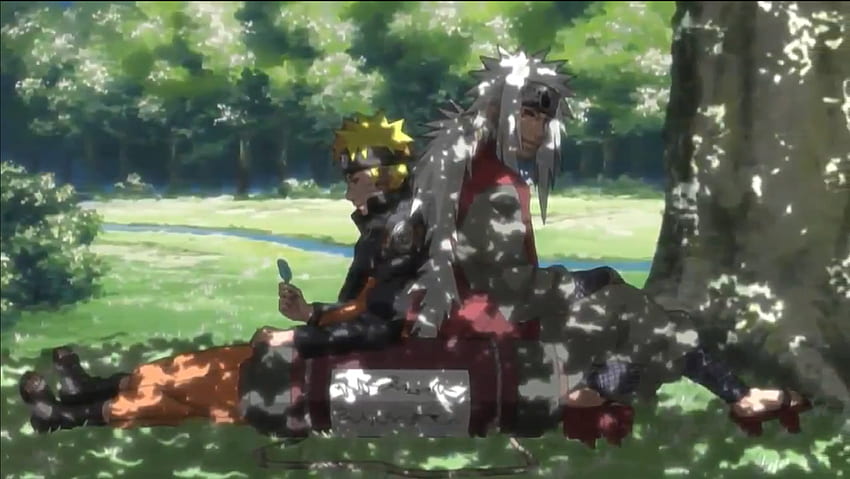 Naruto und Jiraiya essen Ramen, Jiraiya HD-Hintergrundbild