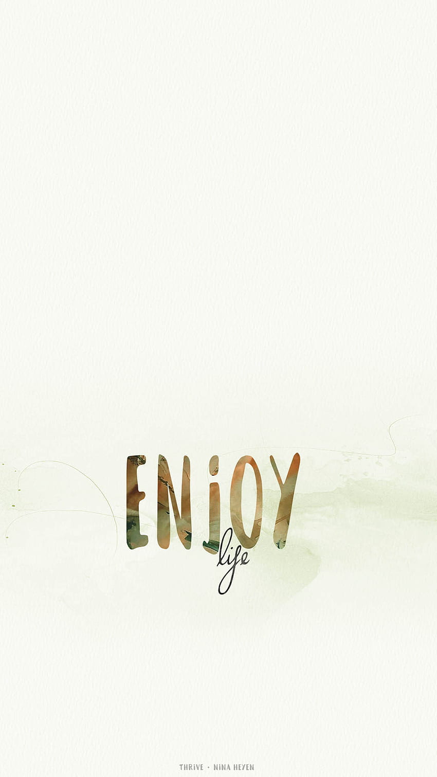 Enjoy Life. A Poem from the THRIVE Collection HD phone wallpaper