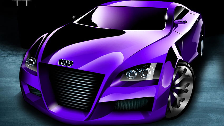 Exotic Motor Cycle: Purple Car . Full HD wallpaper