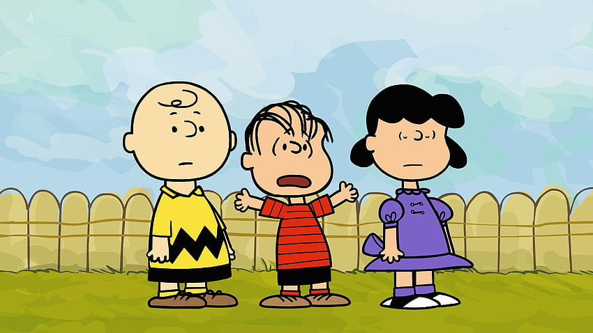 Komiksy orzeszków ziemnych CHARLIE BROWN g., Snoopy i Charlie Brown Tapeta HD
