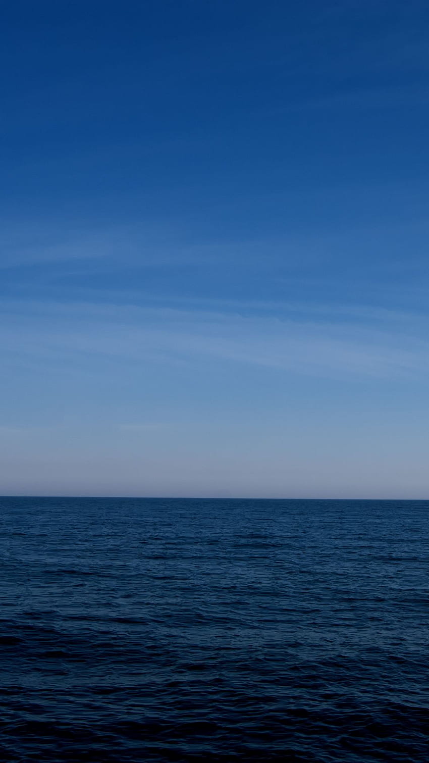 Ruhe, blaues Meer, Himmel, sauber, Natur. Blaues iPhone, iPhone Meer, Natur, himmelblauer Ozean HD-Handy-Hintergrundbild