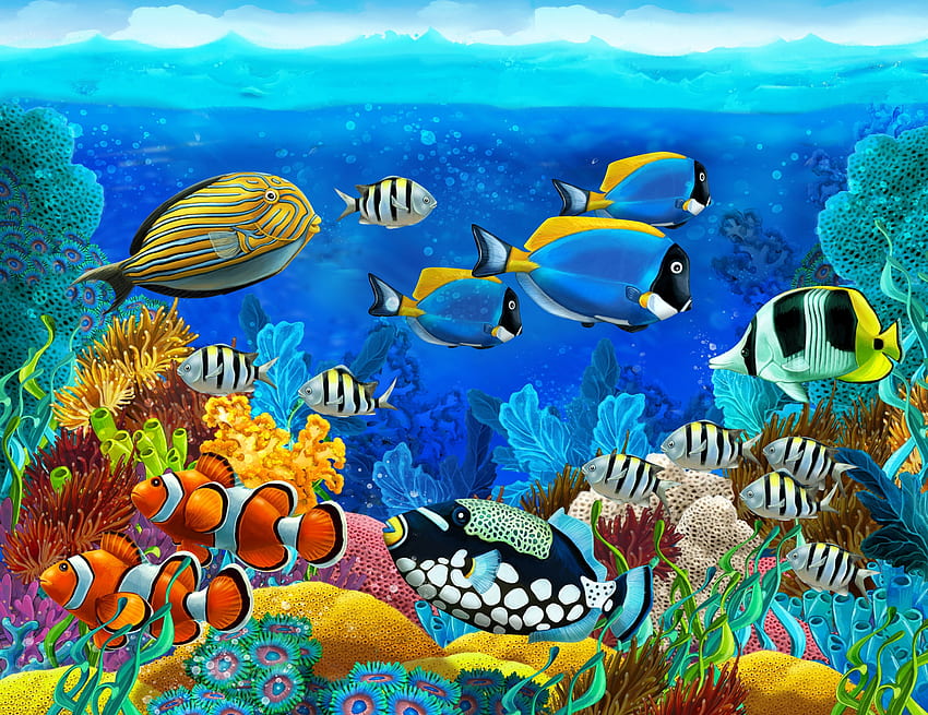 Dunia bawah laut, Dunia Laut Wallpaper HD