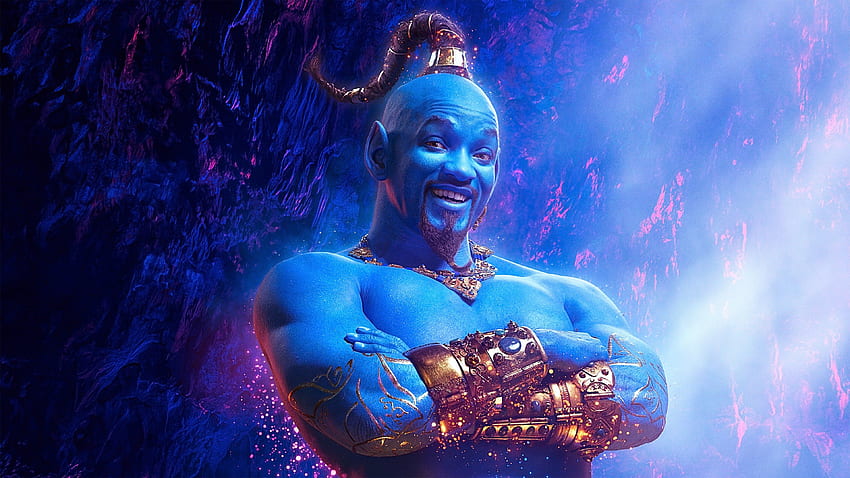 Gênio Will Smith, Filmes,, Aladdin Genie papel de parede HD