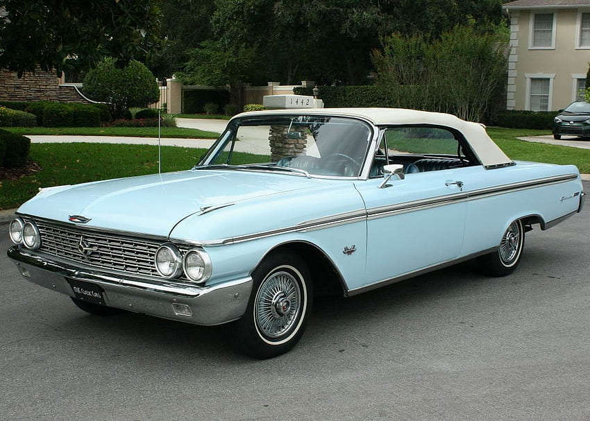 1962 Ford Galaxie 500XL Convertible, 500XL, รถยนต์, Old-Timer, Galaxie, Convertible, Muscle, Ford วอลล์เปเปอร์ HD