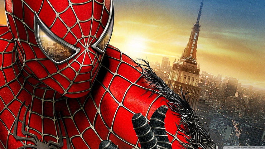 Spiderman in PSD, Spiderman Face HD wallpaper