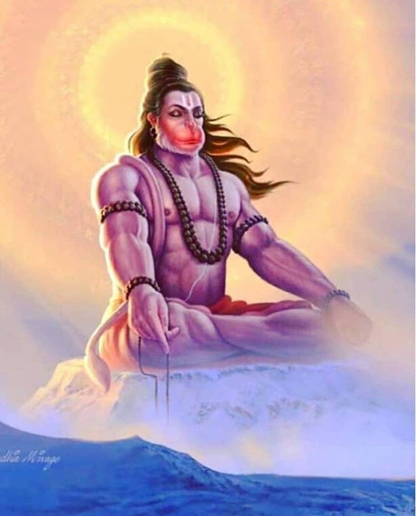 Sri HANUMAN ideas. hanuman, lord hanuman, hanumanji, Cartoon Hanuman HD phone wallpaper