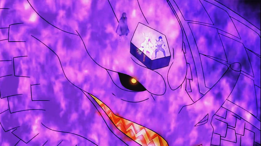 sasuke susanoo vs naruto kyubi