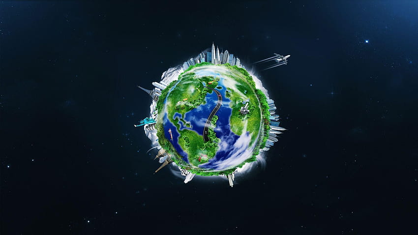 GT > , 134,7 Kbytes, v.5.7, 3D свят, Земя, Earthy HD тапет