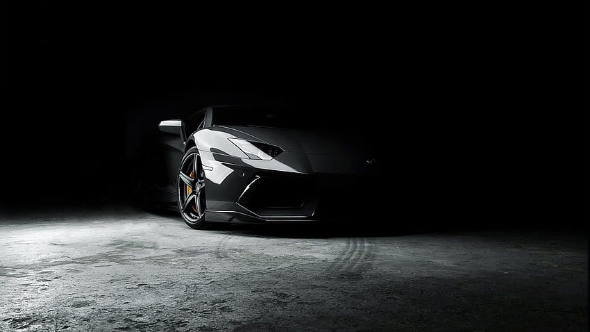 Lamborghini, Car, Black, Rims / and Mobile, Cars Dark HD wallpaper