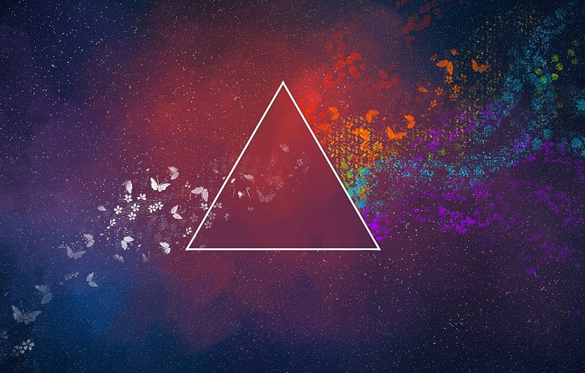 Music, Space, Triangle, Pink Floyd, Art, Prism, Rock, Dark side of the moon, Pink Floyd, The Dark Side of the Moon, Triangular prism for , section музыка HD wallpaper