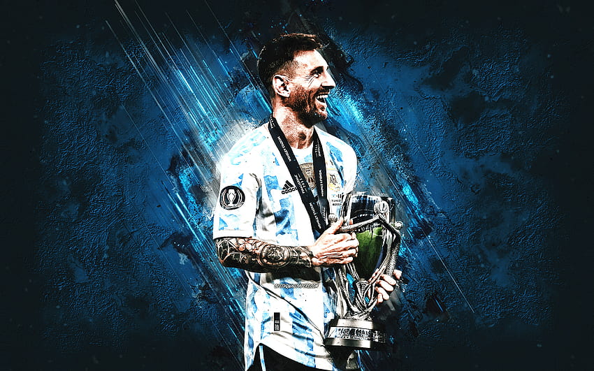 Lionel Messi, Fußball, Argentinien, Löwe, Fußball, Ziege, Sport, Meister, Pokal HD-Hintergrundbild