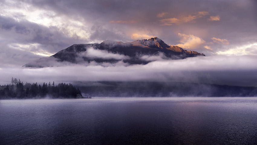 Alam, Pegunungan, Awan, Puncak, Danau, Selandia Baru, Kabut, Puncak, Queenstown Wallpaper HD