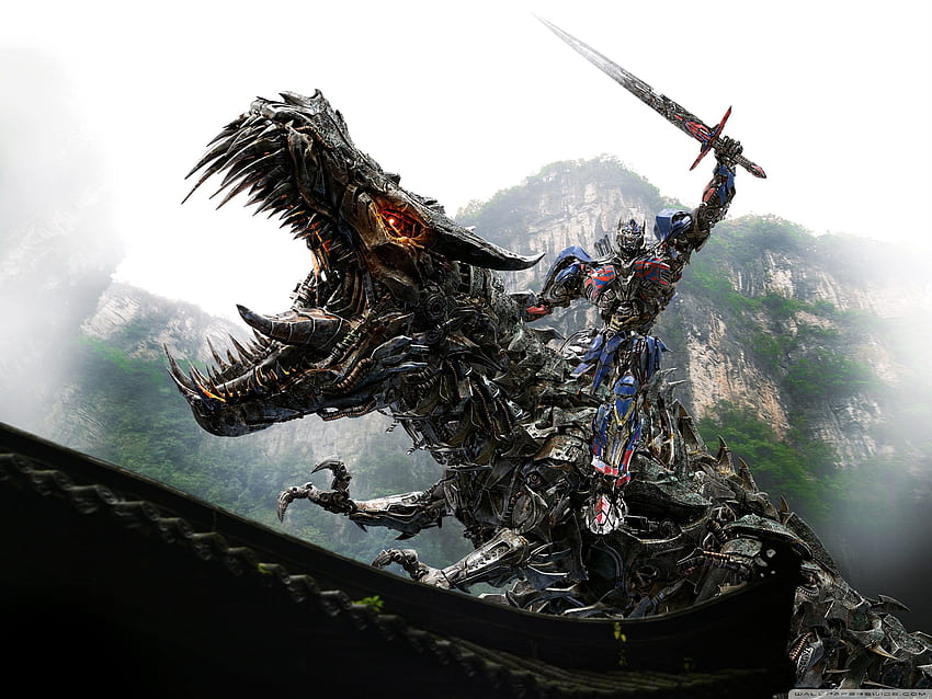 Transformers 4 Optimus Prime Vs Dinobot ❤, Dinosaur HD wallpaper