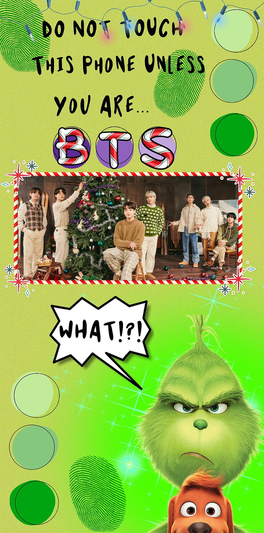 BTS Christmas, Holiday 2021, Lock Screen, Christmas 2021, Grinch HD