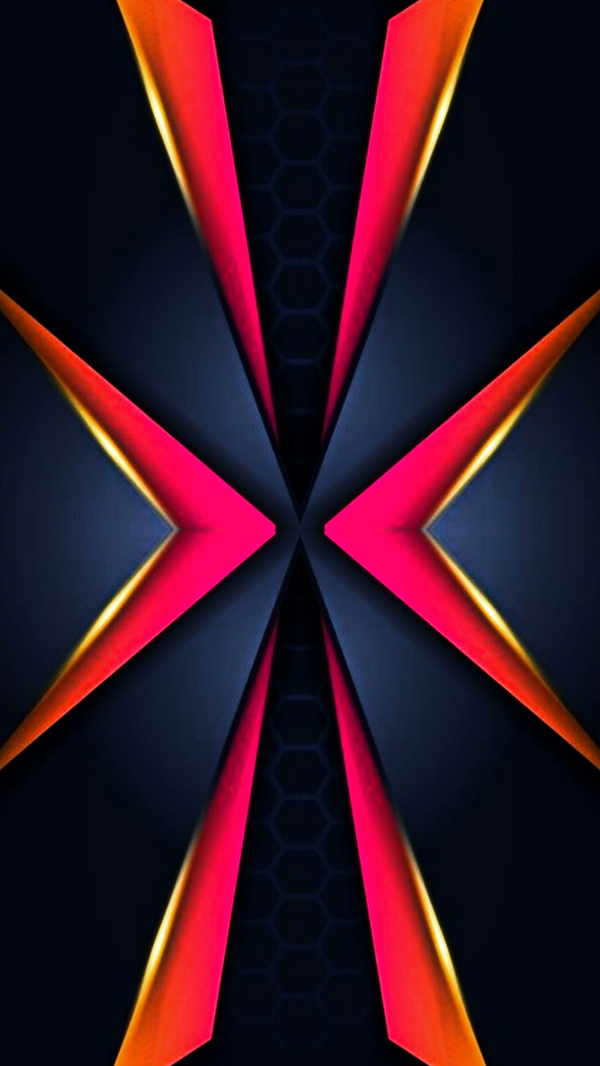 Blue pink geometric 3d, digital, red, tech, magenta, modern, future, texture, pattern, abstract HD phone wallpaper