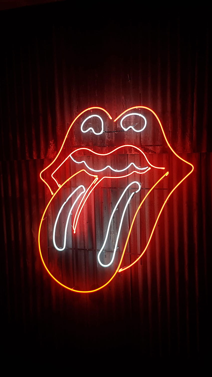 The Rolling Stone Leuchtreklame, Licht, La Plata, Argentinien • Für Sie, süße Rolling Stones HD-Handy-Hintergrundbild