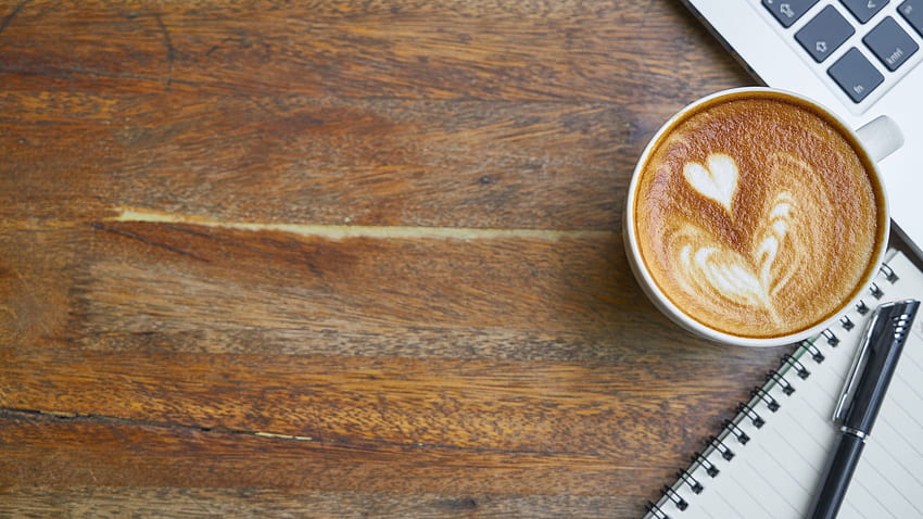 Coffee Cup near Laptop Notebook HD wallpaper | Pxfuel