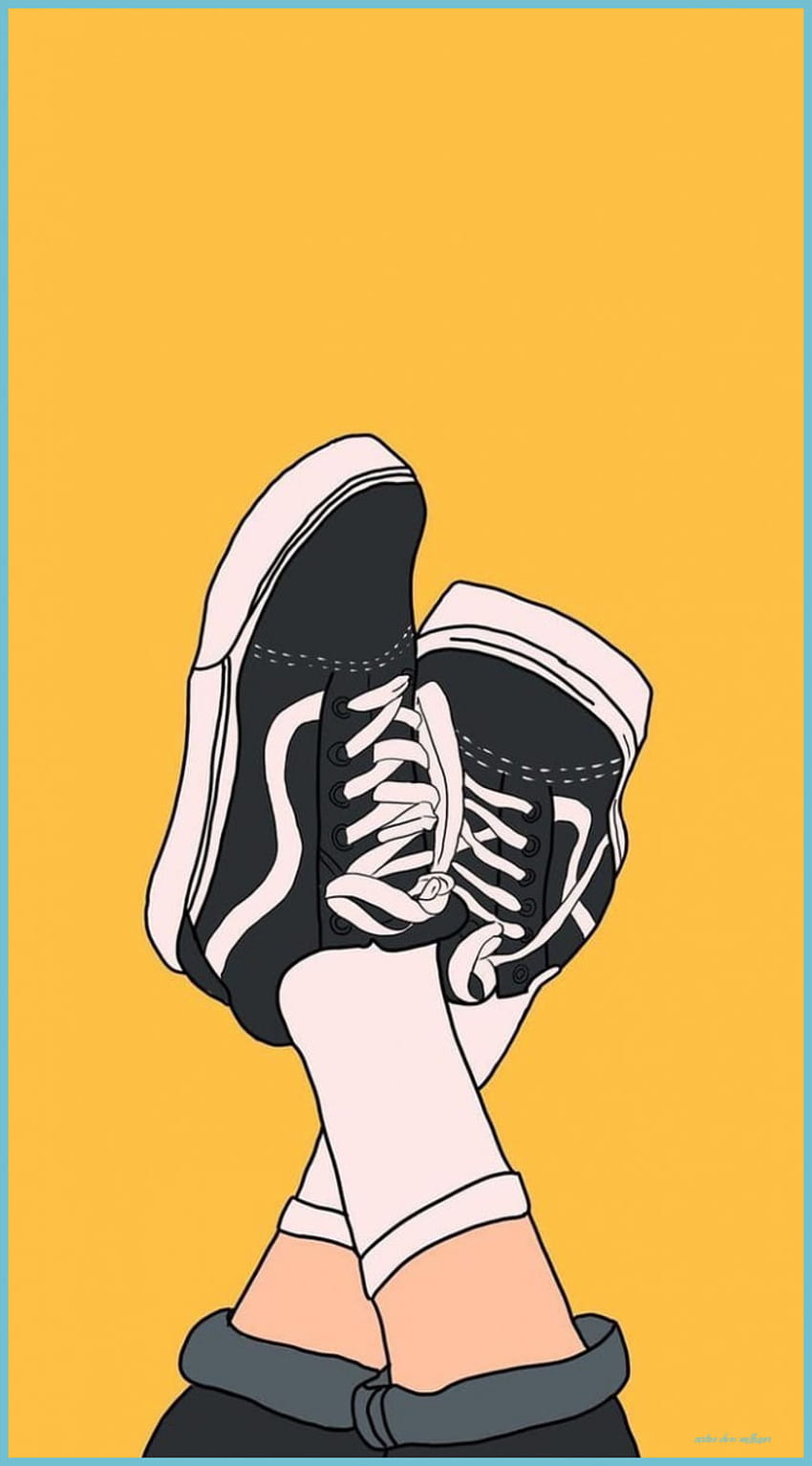 漫画の靴 - 漫画の靴、スニーカーの漫画 HD電話の壁紙