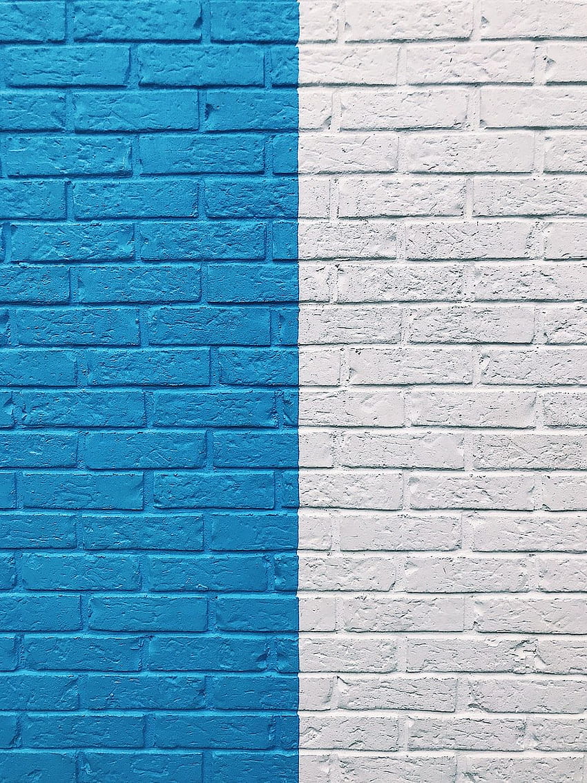 Muro di mattoni e []., mattone blu Sfondo del telefono HD