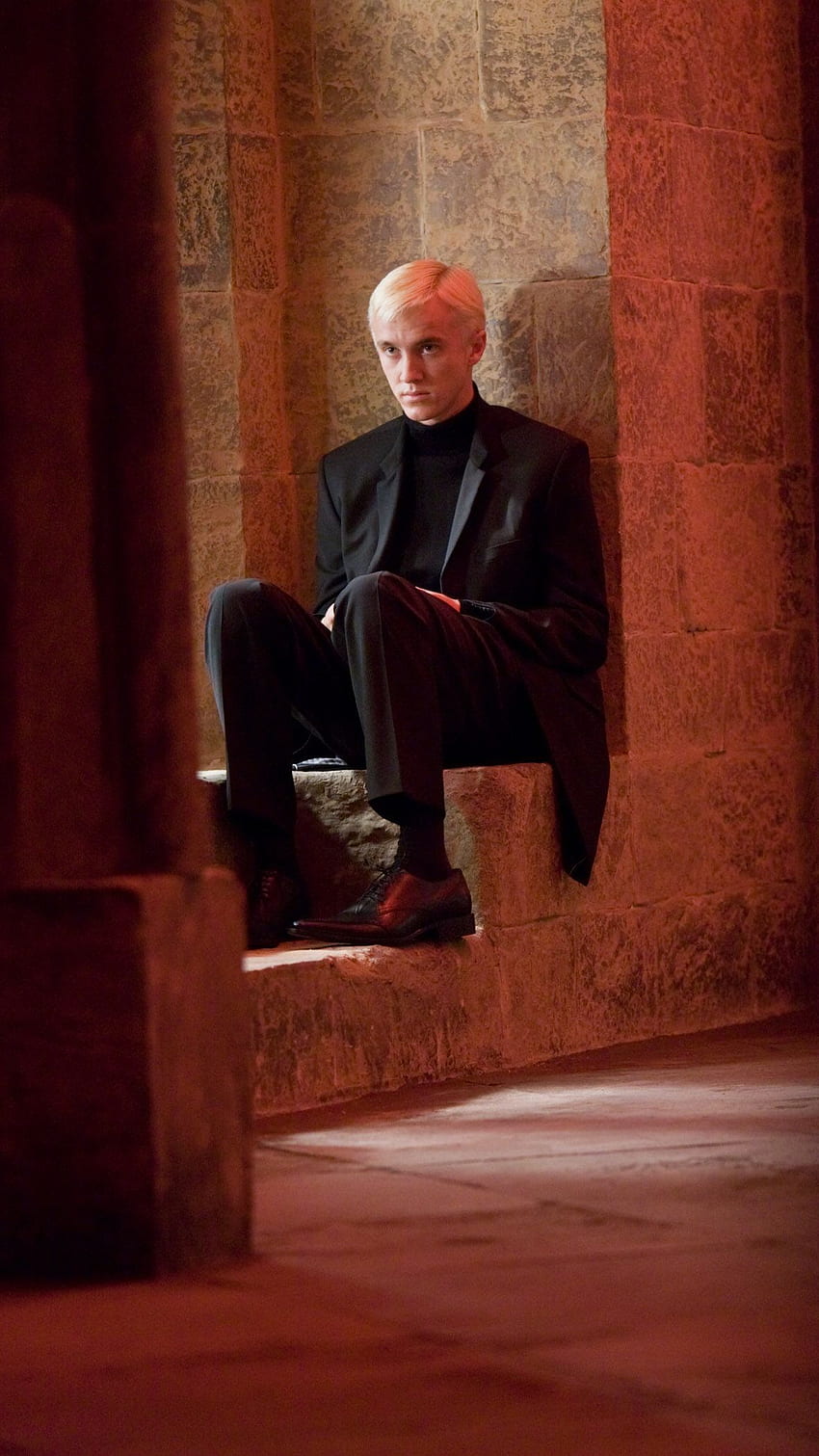Draco Malfoy, rosso Sfondo del telefono HD