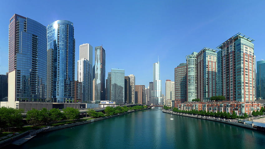 Jakarta - Hintergrund der Innenstadt von Chicago - , Jakarta HD-Hintergrundbild