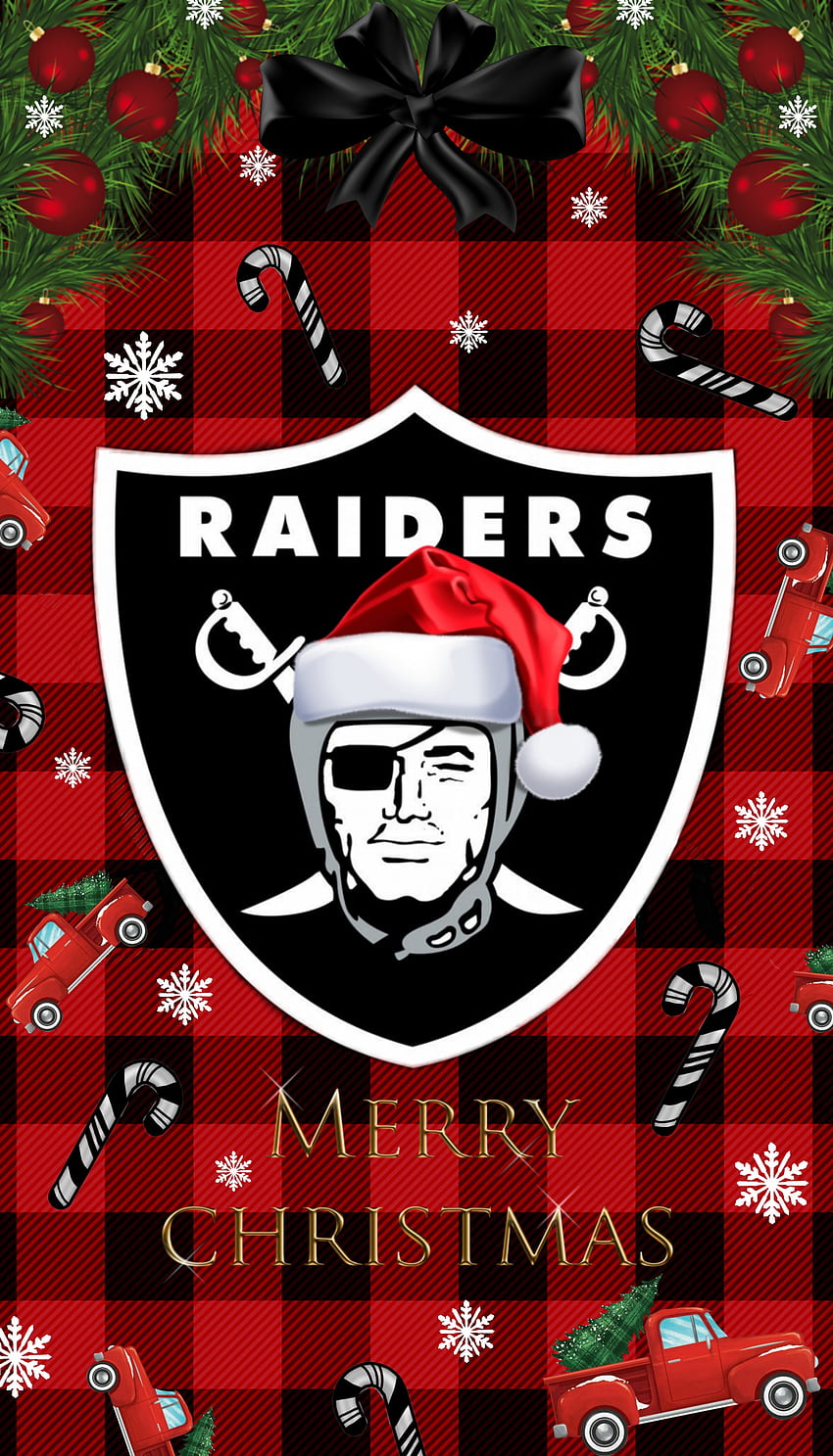 Raiders Christmas, christmas, christmas raiders, las vegas raiders, nfl, raider  christmas, HD phone wallpaper