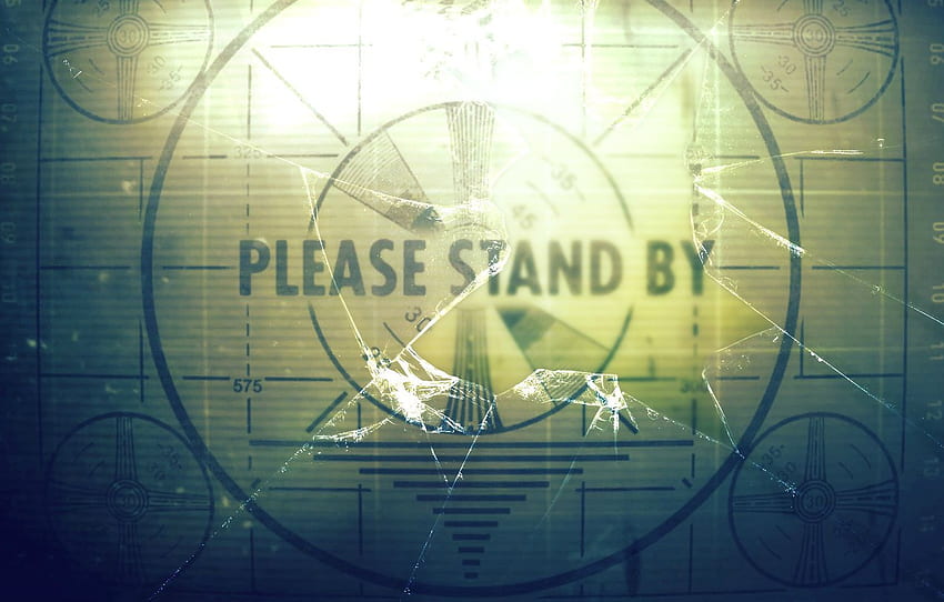 Glass, TV, Fallout, , Bethesda Softworks, Bethesda, Bethesda Game Studios, Crack, Bethesda, STBY, Please Stand By, Broken for , section игры HD wallpaper
