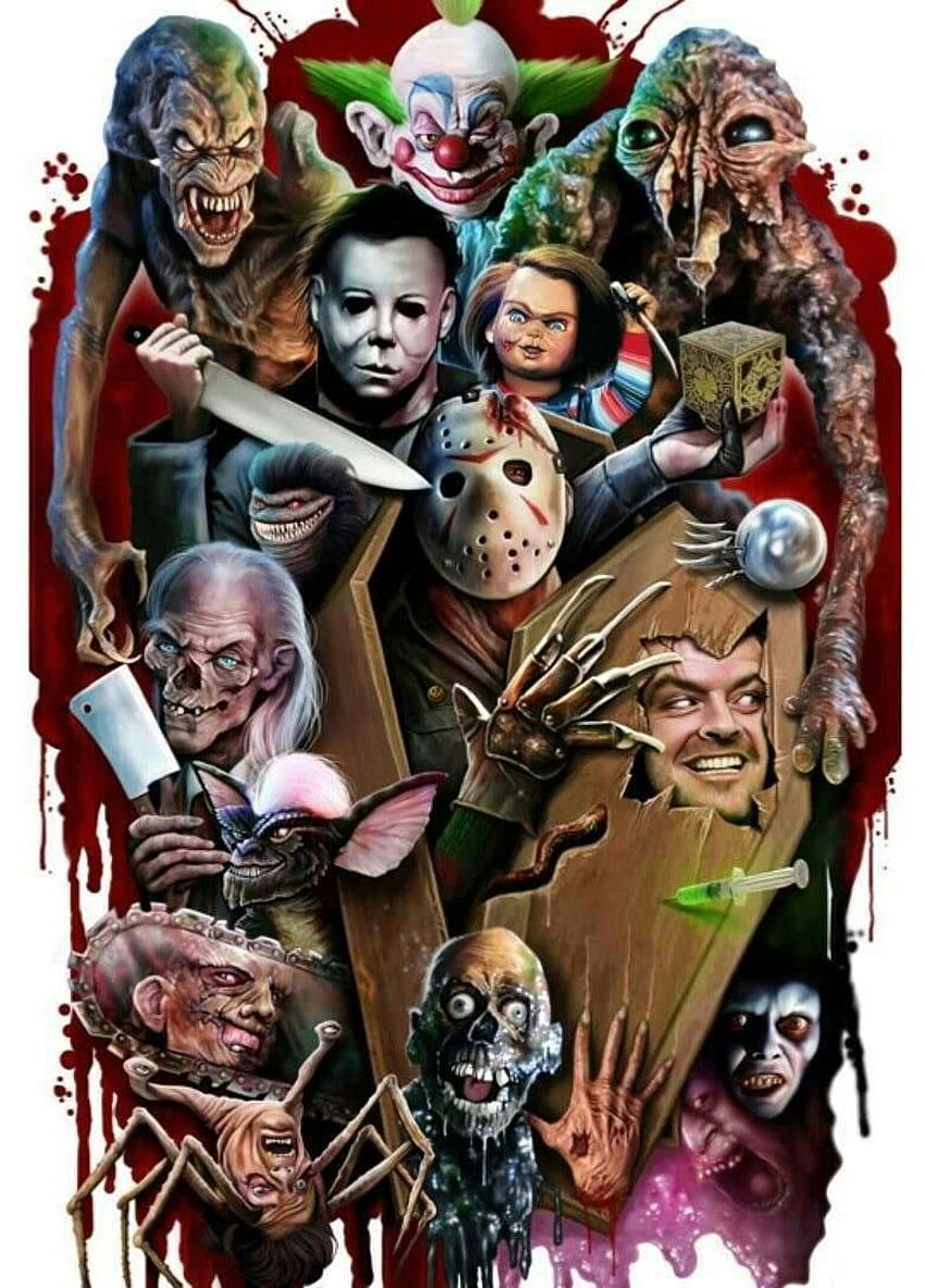 HORROR COLLECTION. Horror characters, Horror movie icons, Horror icons, Horror Villains HD phone wallpaper