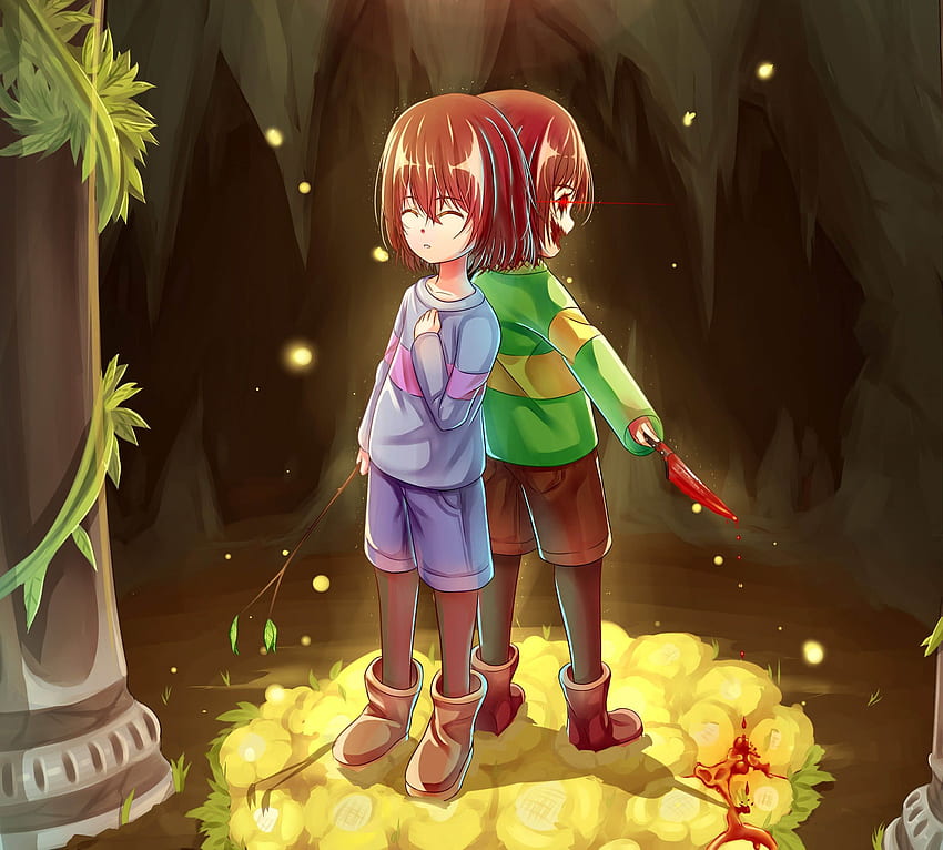 Frisk, Chara Dan Latar Belakang - Chara Undertale Wallpaper HD | Pxfuel